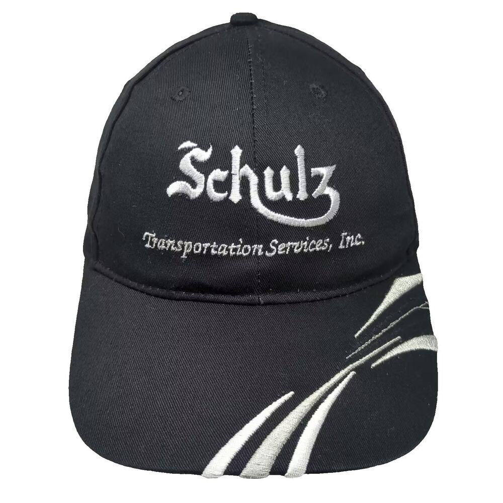 Vitronic Baseball Cap Black Gray Schulz Transportation Services Hat One Size